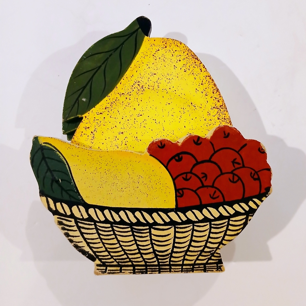 Vibrant Fruit Basket Lemon Coaster Set
